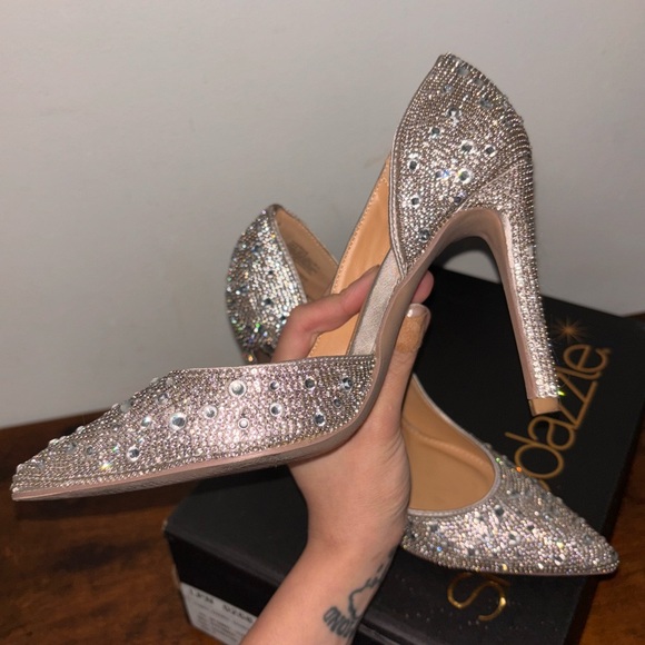 Shoe Dazzle rhinestone High heel pumps - Picture 5 of 12